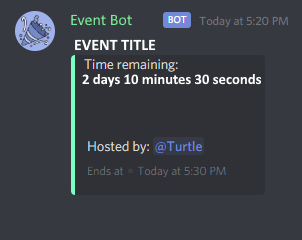 Add Live Countdown Discord Bot